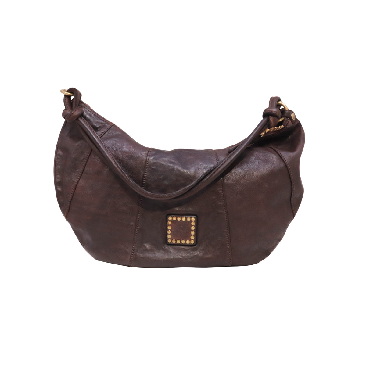 Campomaggi Sole C045930 borsa monospalla grande donna in pelle testa di moro 