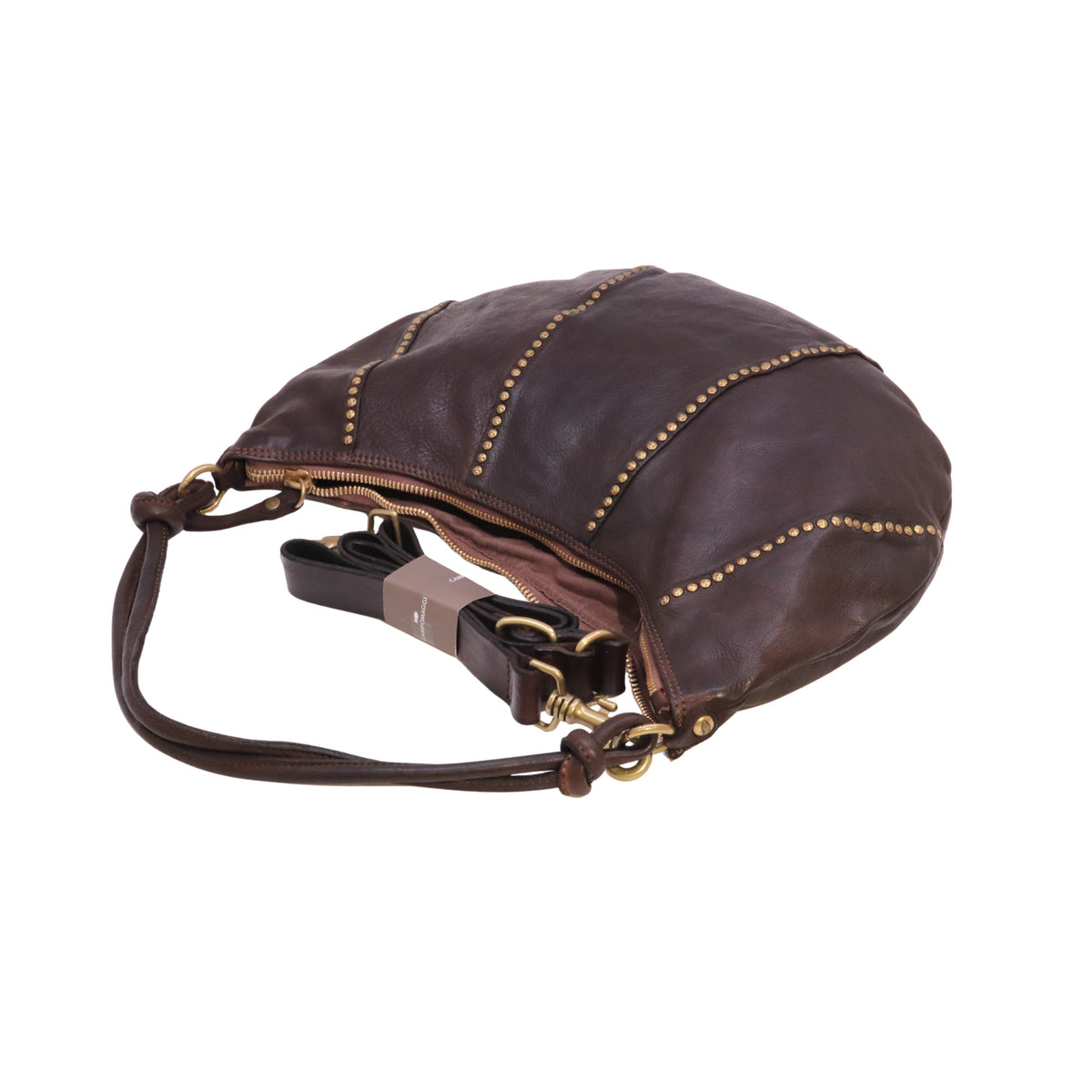 Campomaggi Sole C045930 borsa monospalla grande donna in pelle testa di moro 