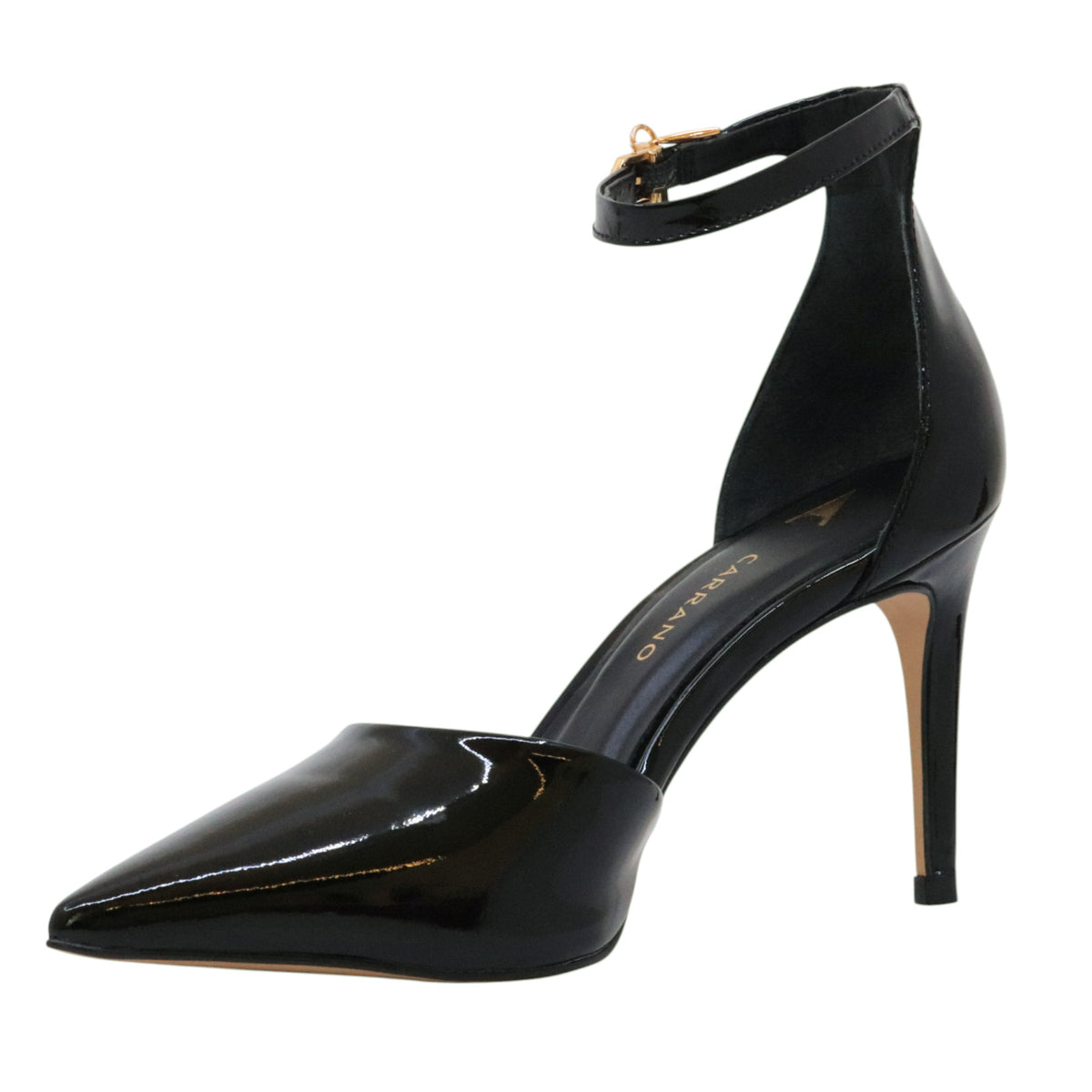 Carrano 195185 decolleté donna pelle vernice nera 