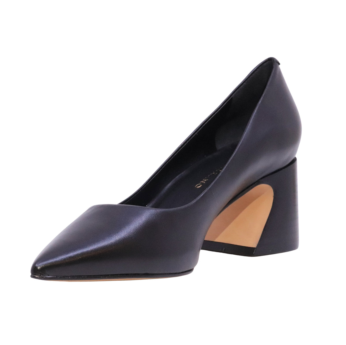 Carrano 721001 Mestico Black décolleté donna in pelle nera con tacco largo 6 cm 