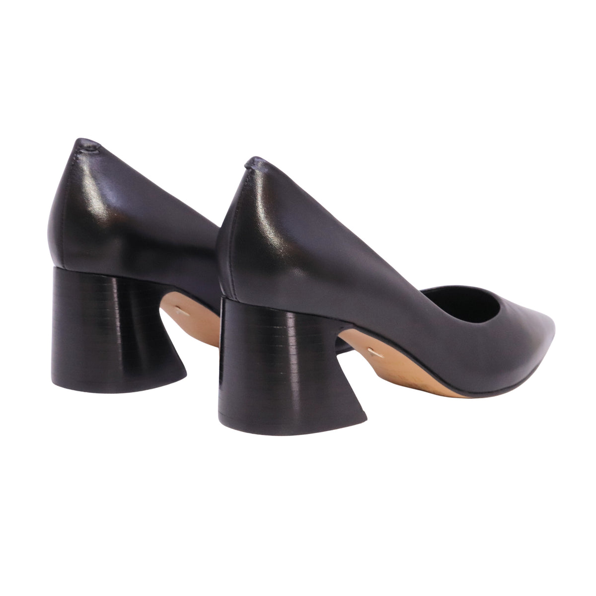 Carrano 721001 Mestico Black décolleté donna in pelle nera con tacco largo 6 cm 