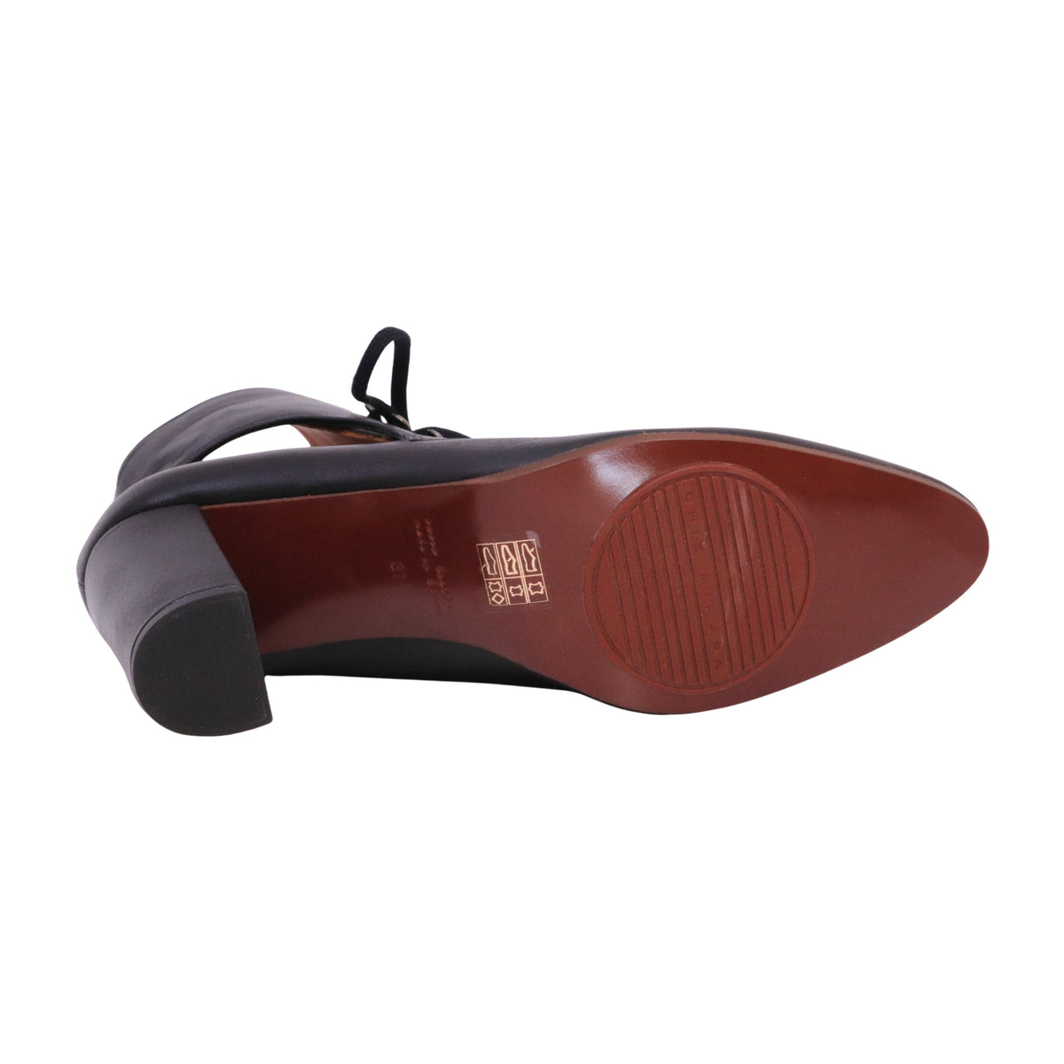 Chie Mihara Etiyan Nero stivaletto donna in pelle nera con lacci e tacco 7,5 cm 