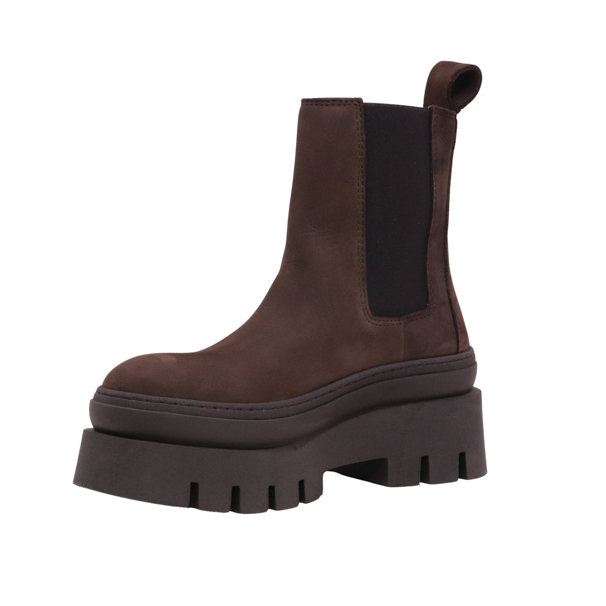 Copenhagen Studios CPH686 Nabuc Chocolate Chelsea boot donna in nabuk marrone 