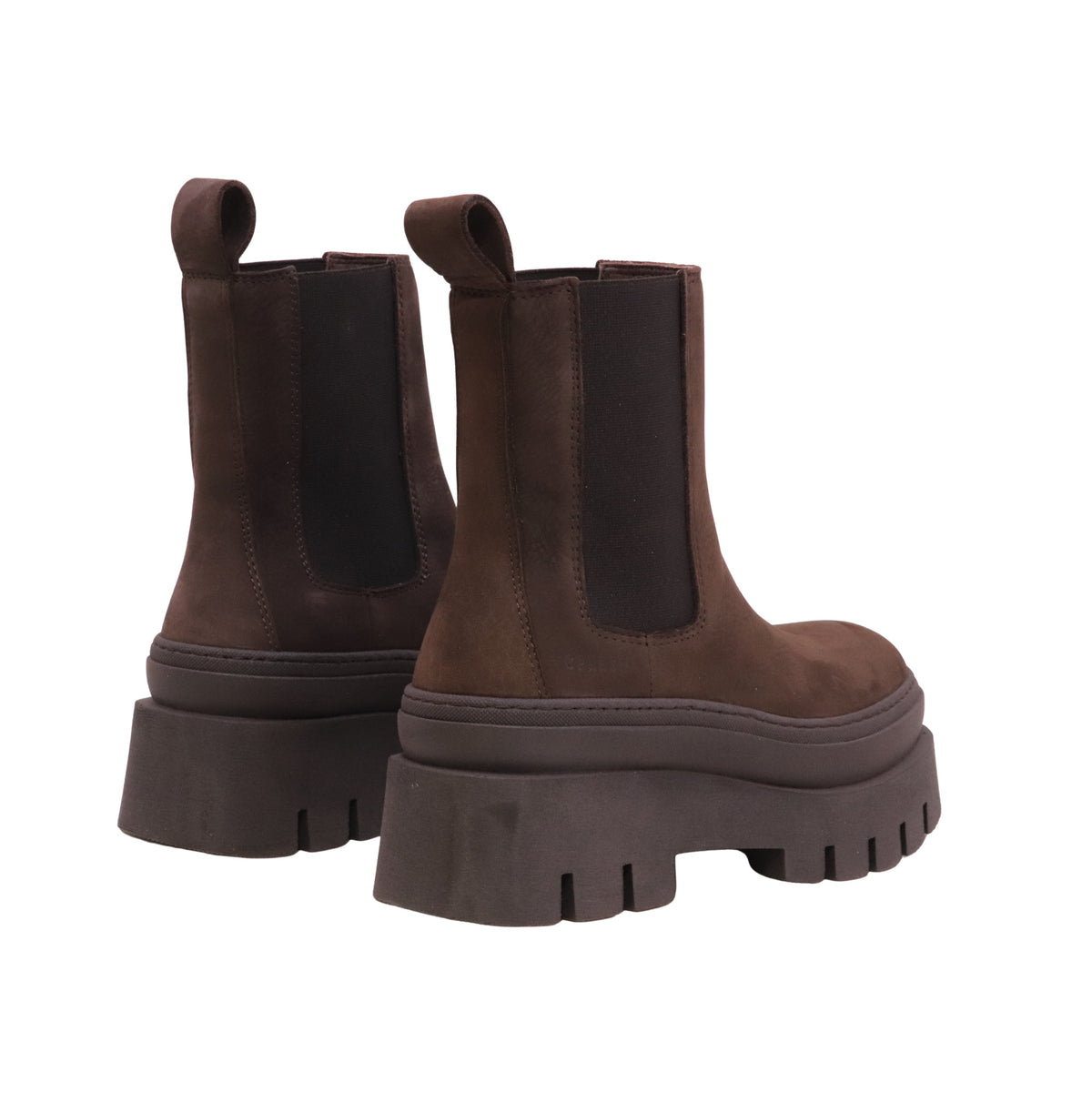 Copenhagen Studios CPH686 Nabuc Chocolate Chelsea boot donna in nabuk marrone 