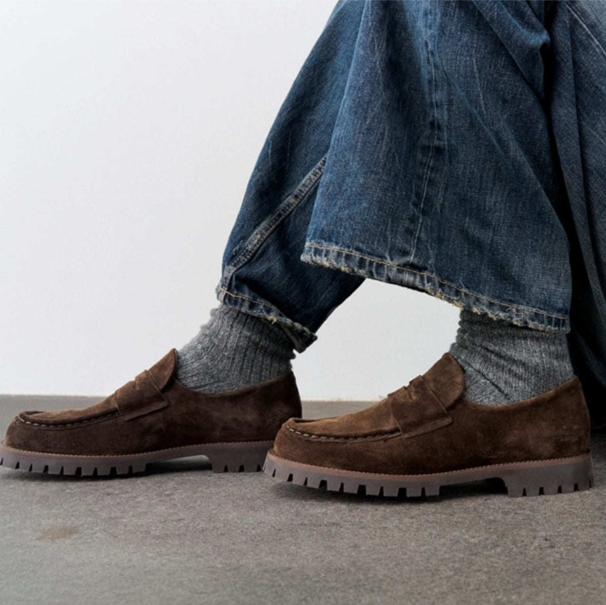 Copenhagen Studios CPH848 Suede Chocolate mocassino donna in camoscio marrone 