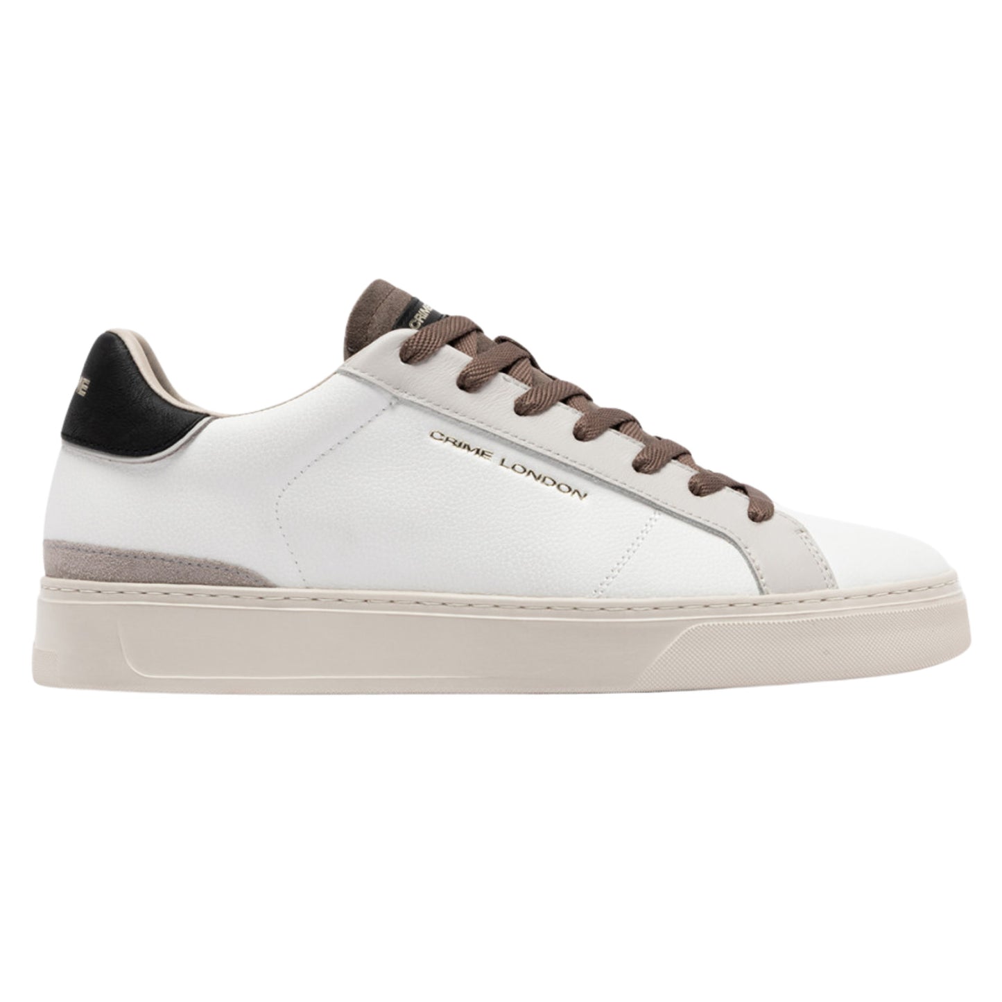 Crime London Blade Frost Clay 10701 sneaker uomo in pelle bianca 