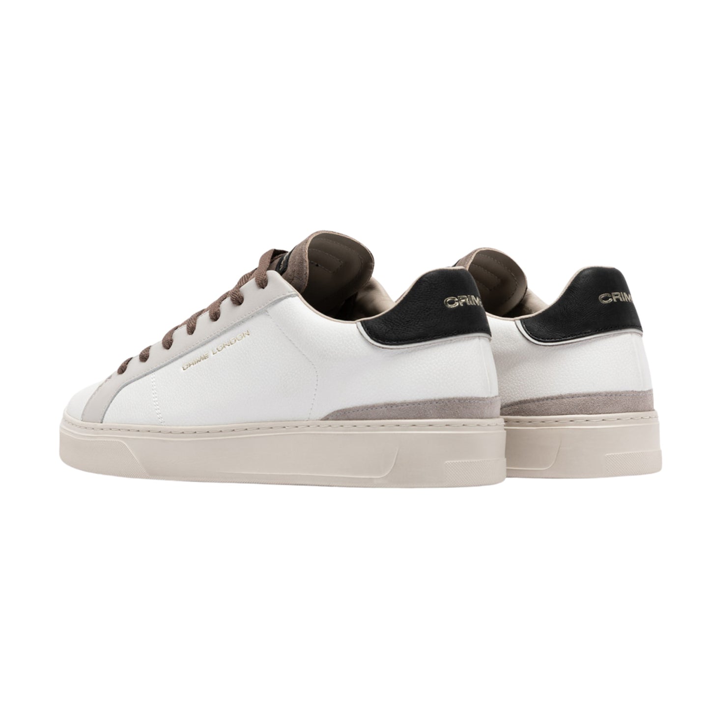 Crime London Blade Frost Clay 10701 sneaker uomo in pelle bianca 