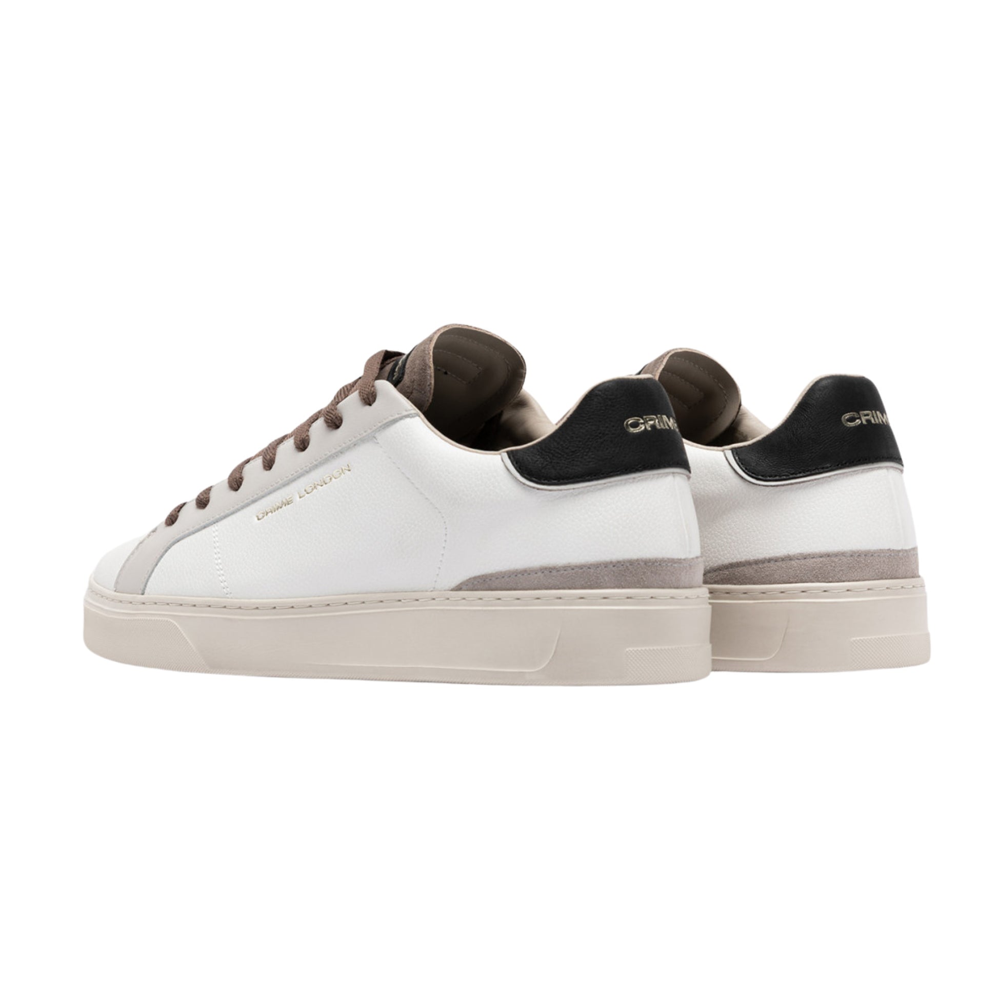 Crime London Blade Frost Clay 10701 sneaker uomo in pelle bianca 