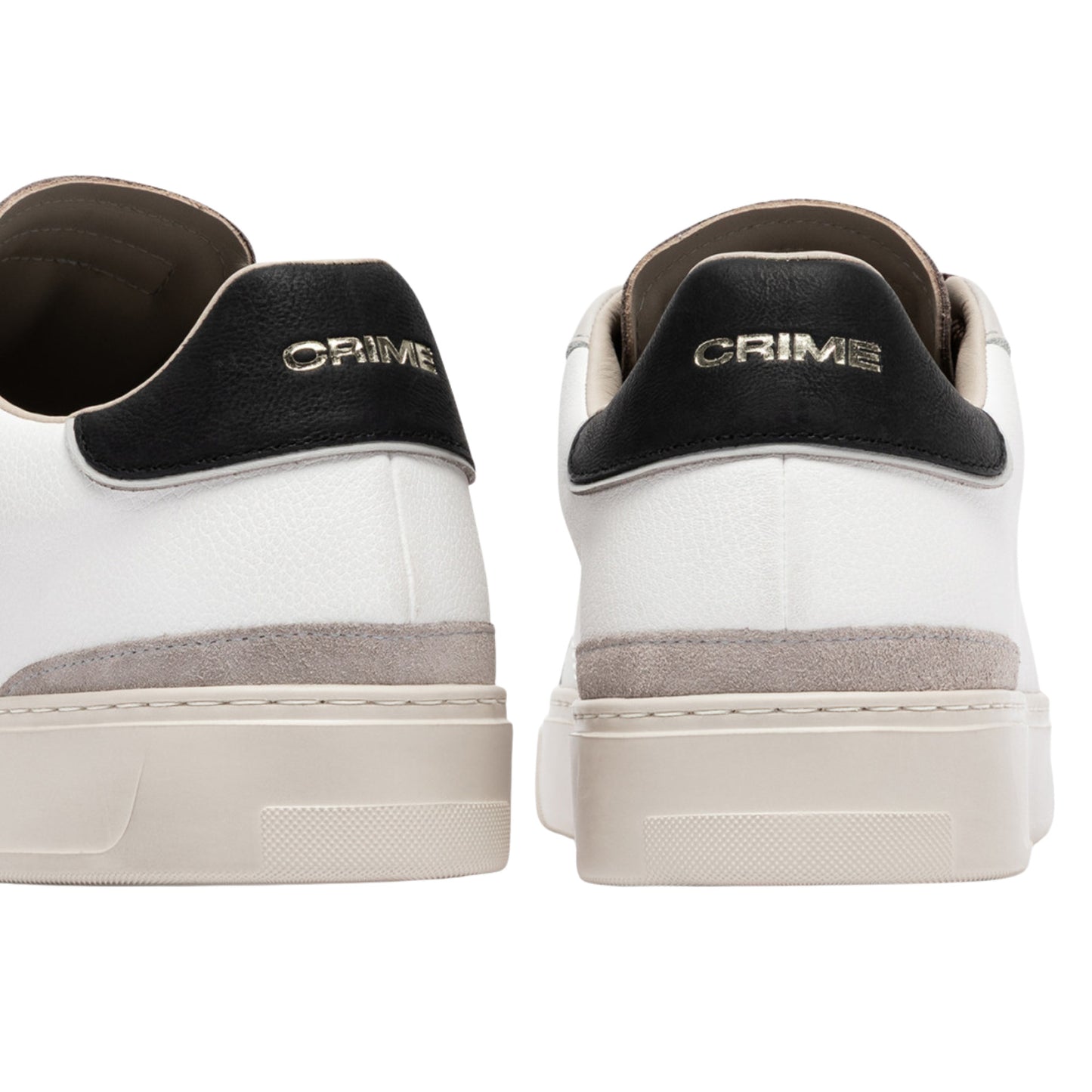 Crime London Blade Frost Clay 10701 sneaker uomo in pelle bianca 