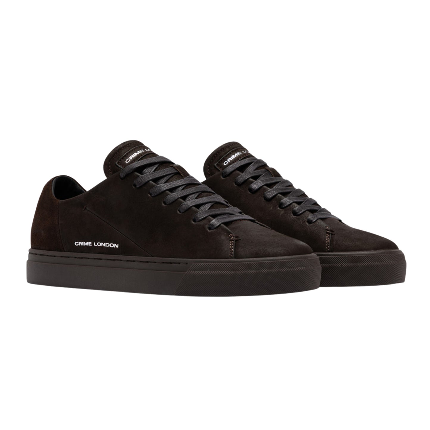 Crime London Amuse Dark Brown 10805 sneaker uomo in camoscio marrone 