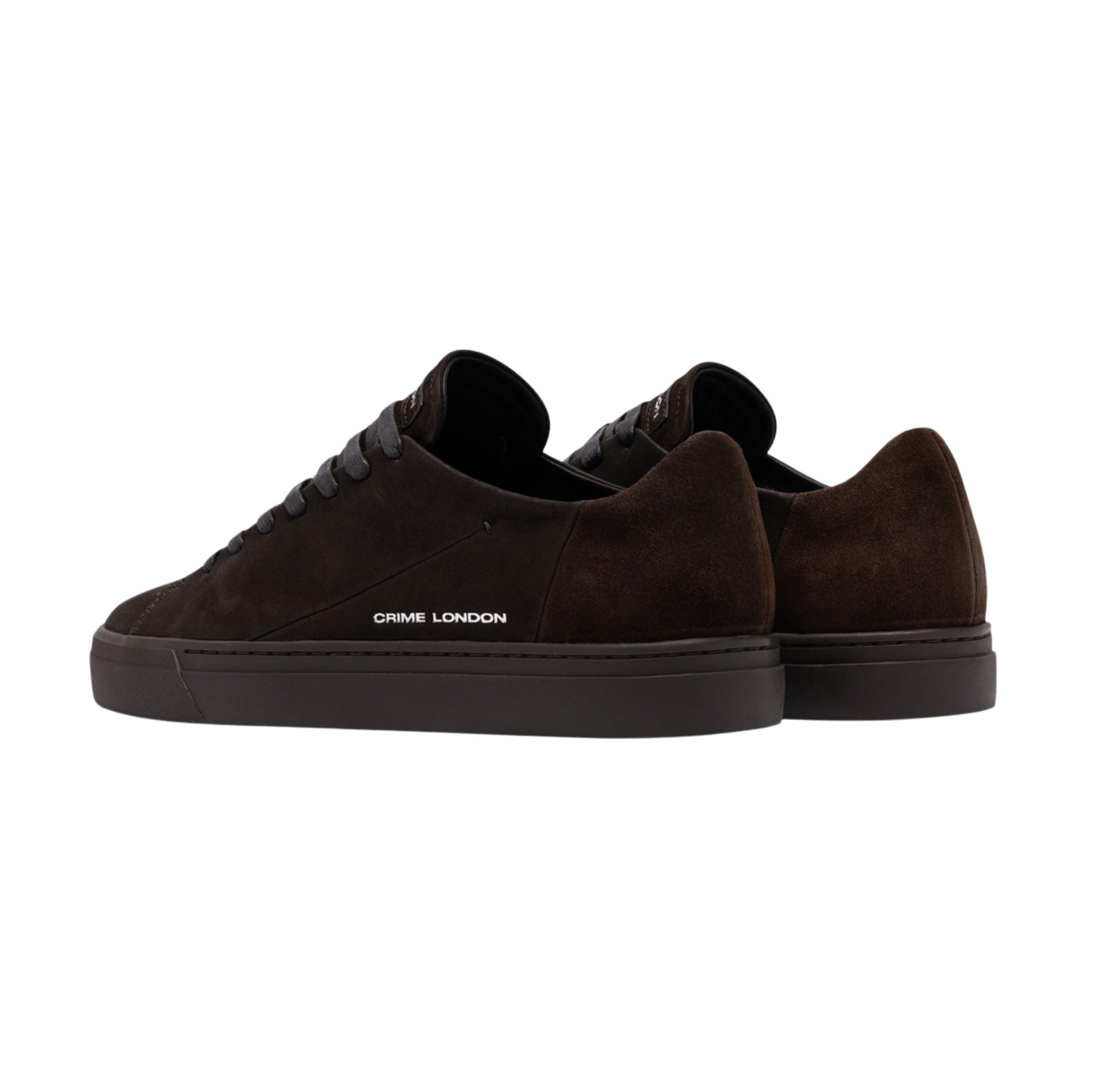 Crime London Amuse Dark Brown 10805 sneaker uomo in camoscio marrone 