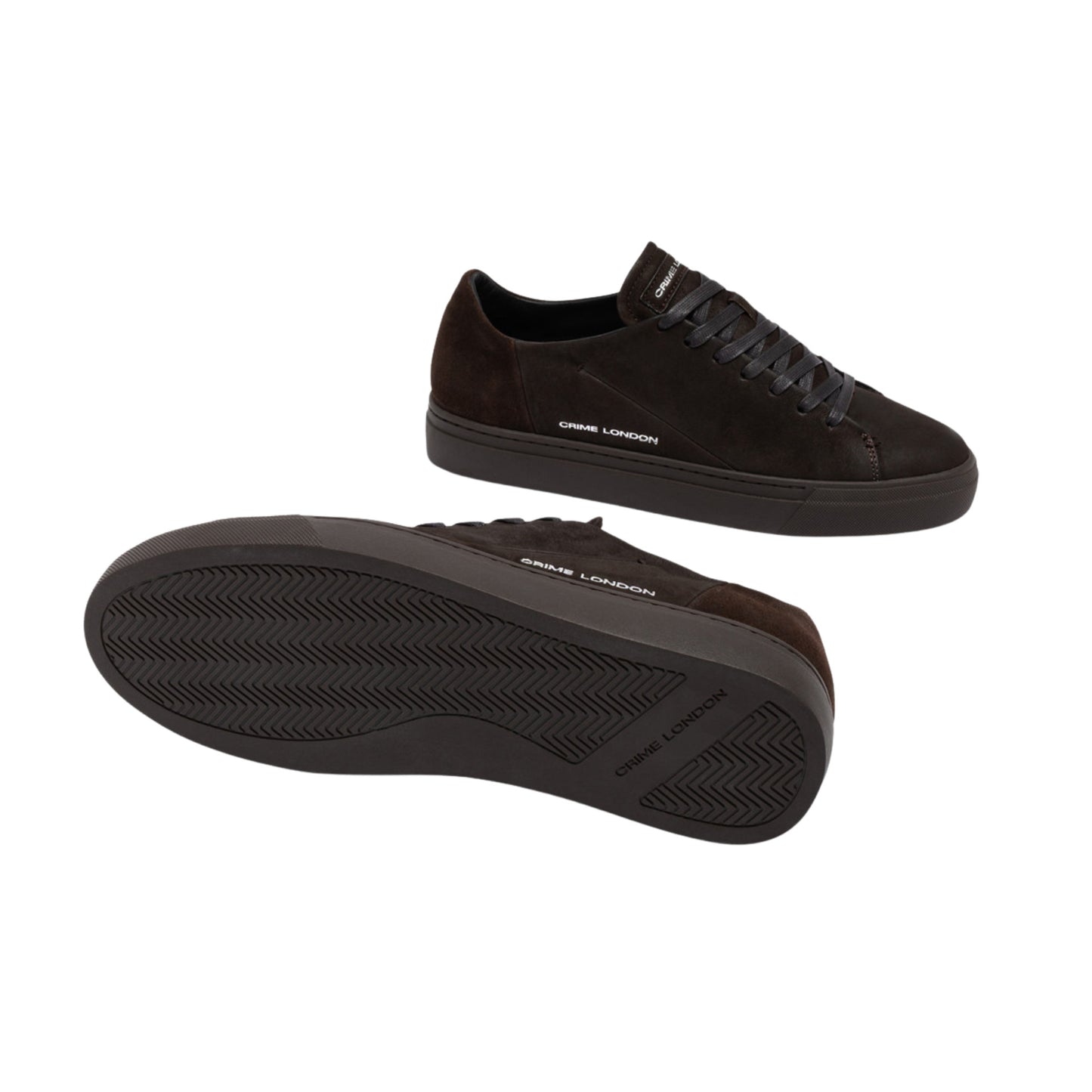 Crime London Amuse Dark Brown 10805 sneaker uomo in camoscio marrone 