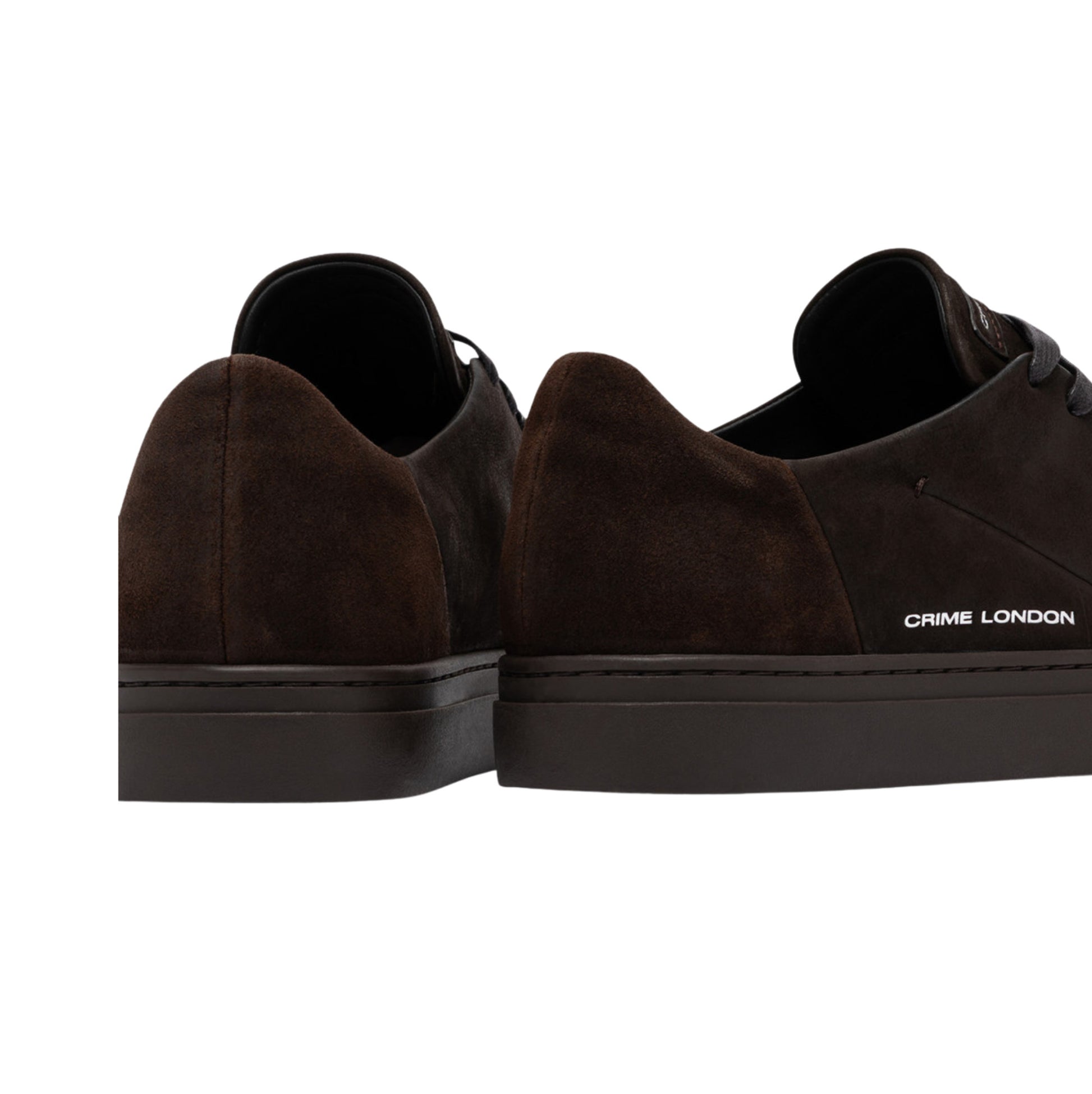 Crime London Amuse Dark Brown 10805 sneaker uomo in camoscio marrone 