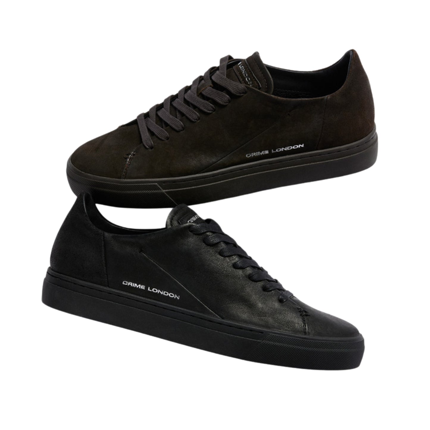 Crime London Amuse Dark Brown 10805 sneaker uomo in camoscio marrone 