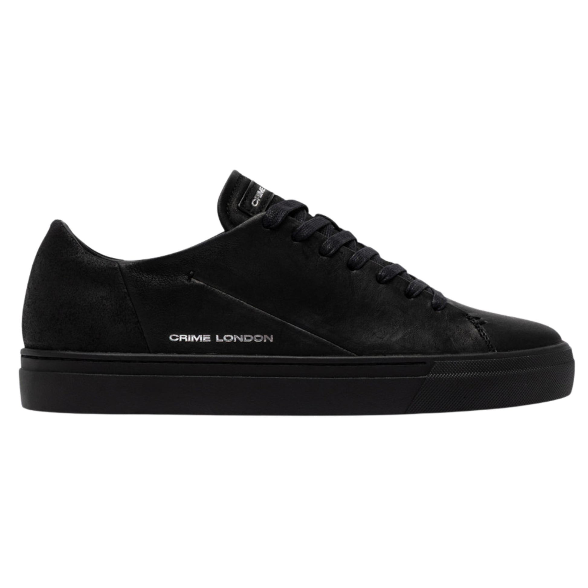 Crime London Amuse Obsidian Black 10806 sneaker uomo in camoscio nero 