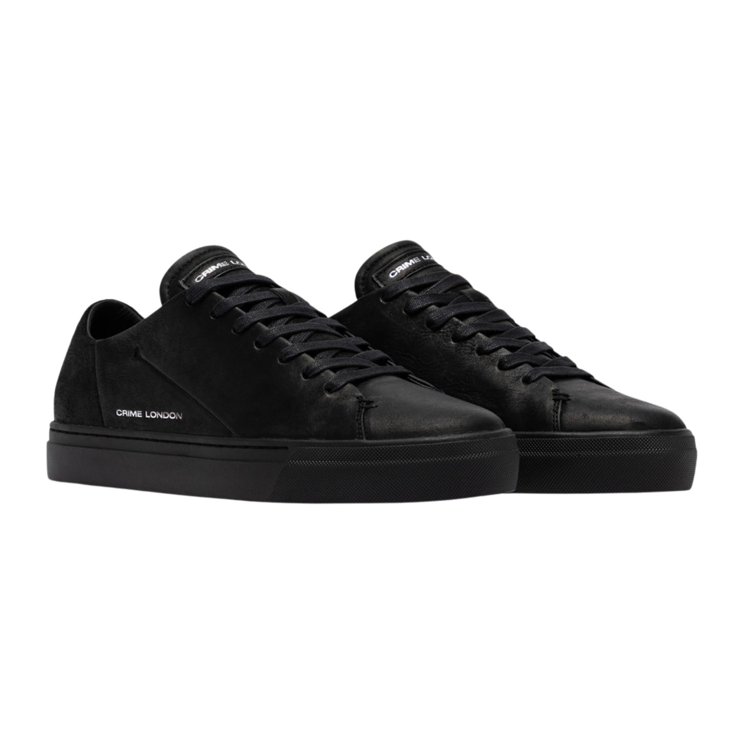 Crime London Amuse Obsidian Black 10806 sneaker uomo in camoscio nero 