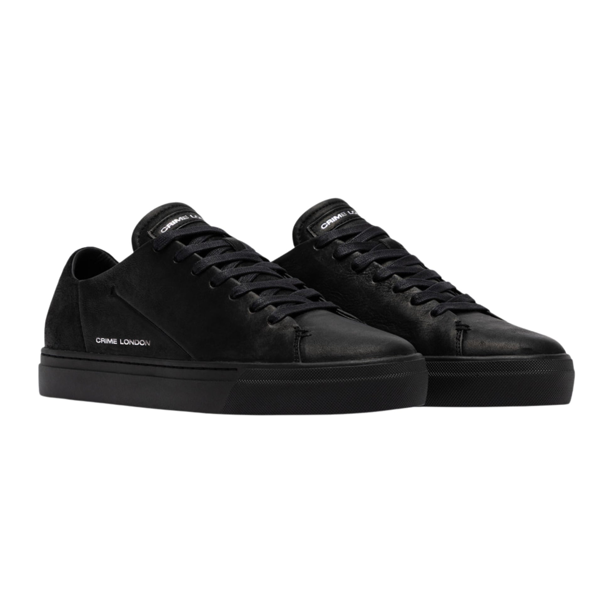 Crime London Amuse Obsidian Black 10806 sneaker uomo in camoscio nero 