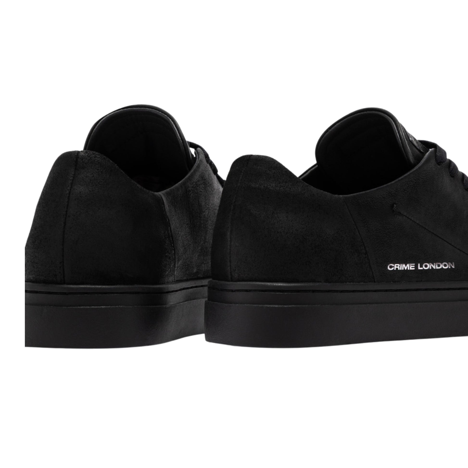 Crime London Amuse Obsidian Black 10806 sneaker uomo in camoscio nero 