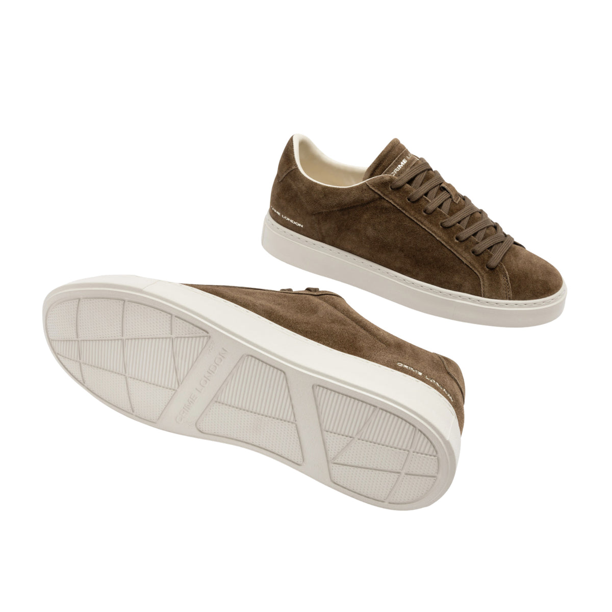 Crime London Superlight Sienna Light 10907 sneaker uomo in camoscio marrone Made in Italy 
