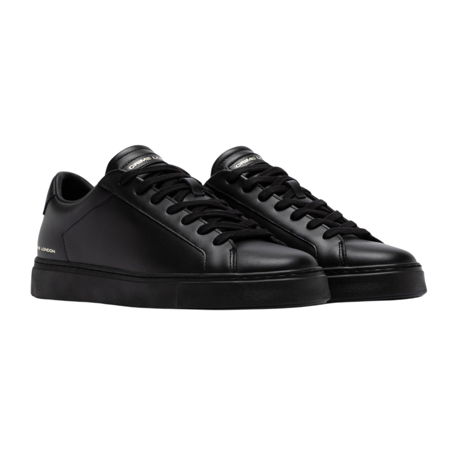 Crime London Superlight Black Dusk 10909 sneaker uomo in pelle nera 