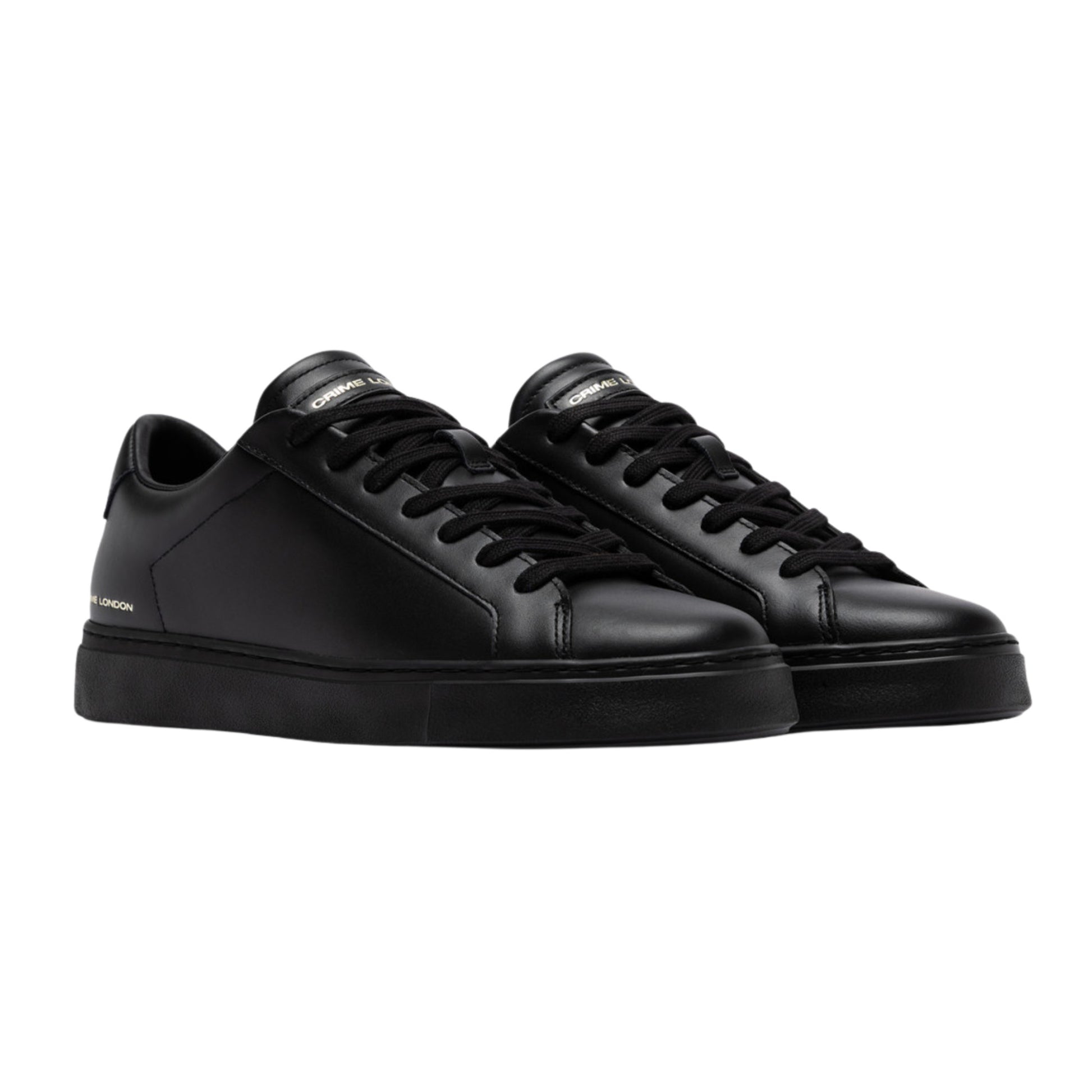 Crime London Superlight Black Dusk 10909 sneaker uomo in pelle nera 