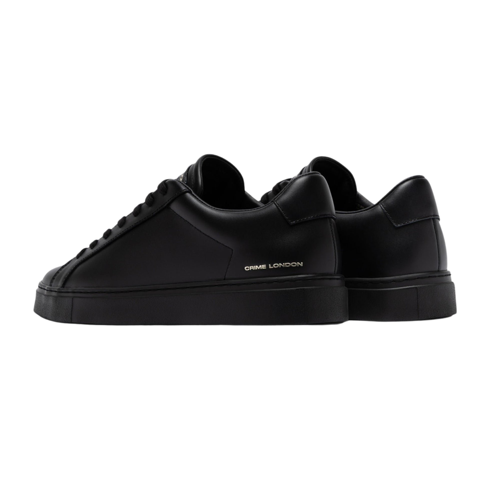 Crime London Superlight Black Dusk 10909 sneaker uomo in pelle nera 