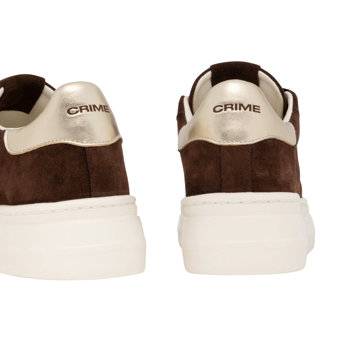 Crime London New Elevate Toasty Brown 23751 sneaker donna in camoscio cioccolato 