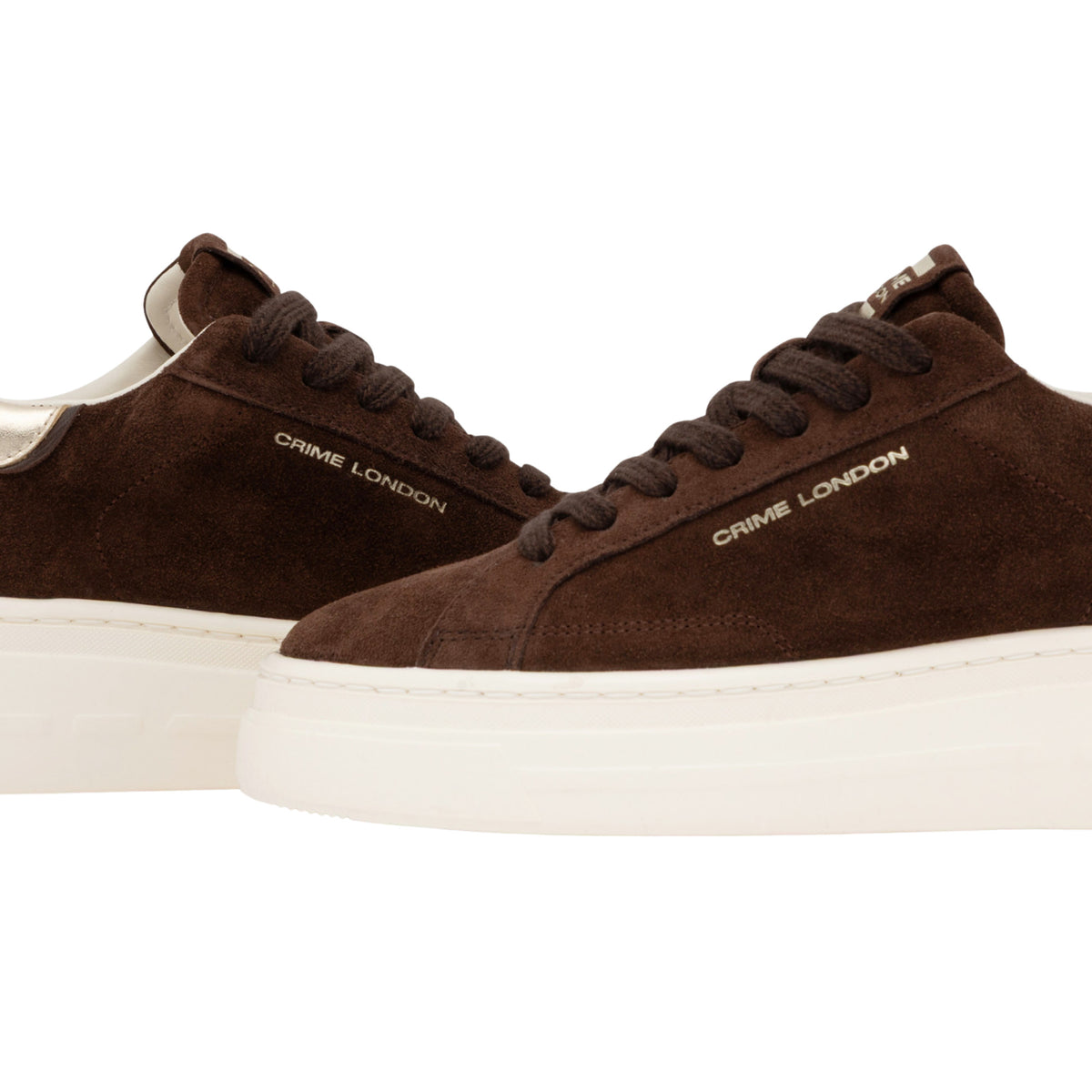 Crime London New Elevate Toasty Brown 23751 sneaker donna in camoscio cioccolato 