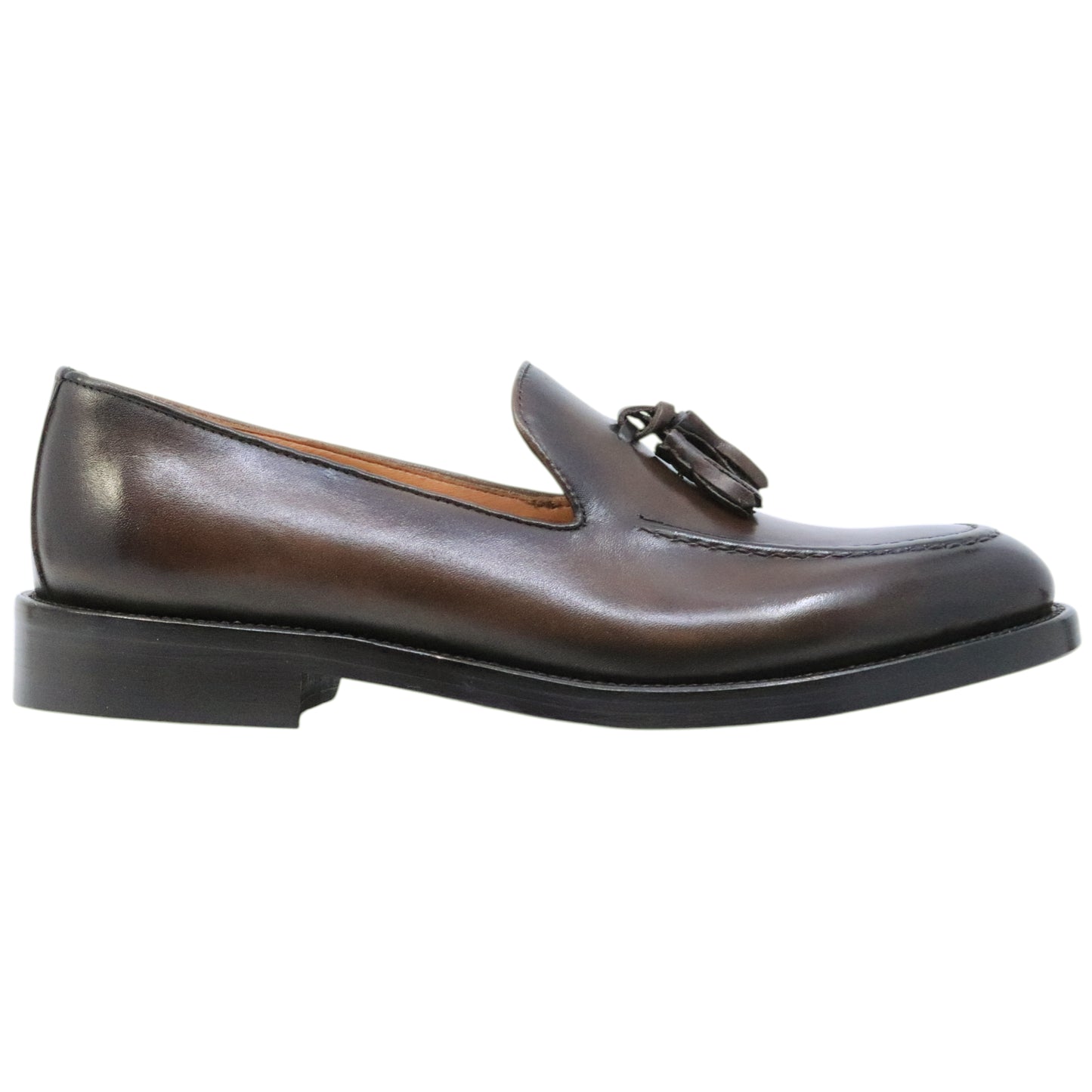 Crispiniano 3509 Crust Brown F. Cuoio Clipper mocassino uomo in pelle marrone Made in Italy 