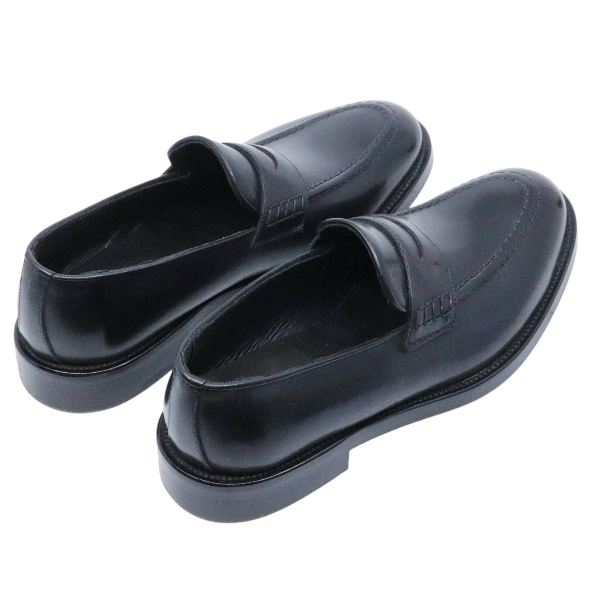 Crispiniano 3510 Crust Nero F. Cuoio Clipper mocassino uomo in pelle nera Made in Italy 