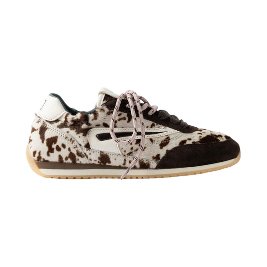 D.A.T.E. Athleta Ballet Pony Cow AB-PN-CW sneaker donna in cavallino animalier marrone 