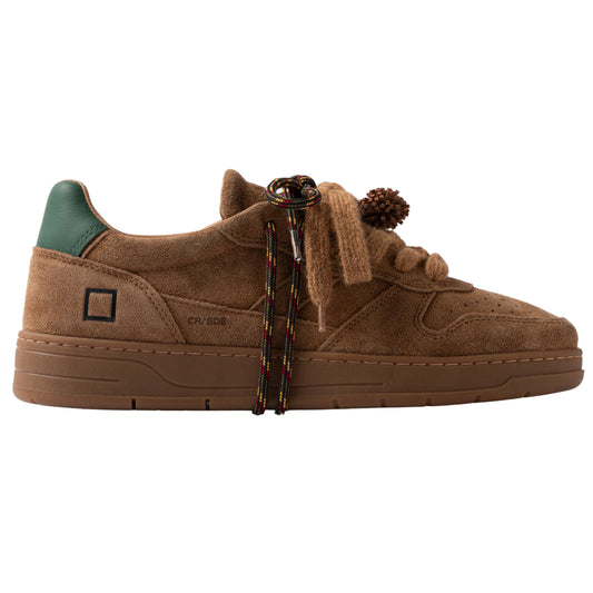 D.A.T.E. Court 2.0 Suede Cuoio C2-SD-CU sneaker uomo in camoscio cuoio 