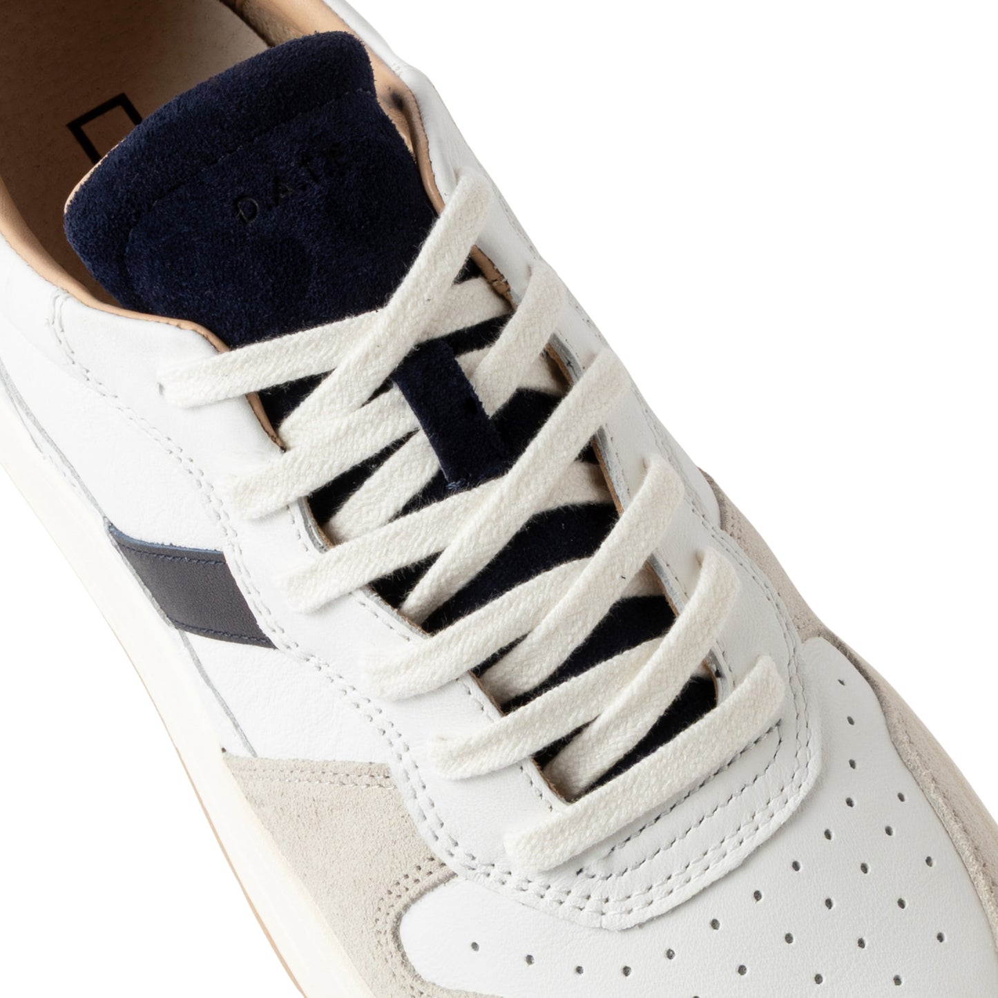 D.A.T.E. Court 2.0 Vintage White Brown C2-VN-WN sneaker uomo bianca e marrone 