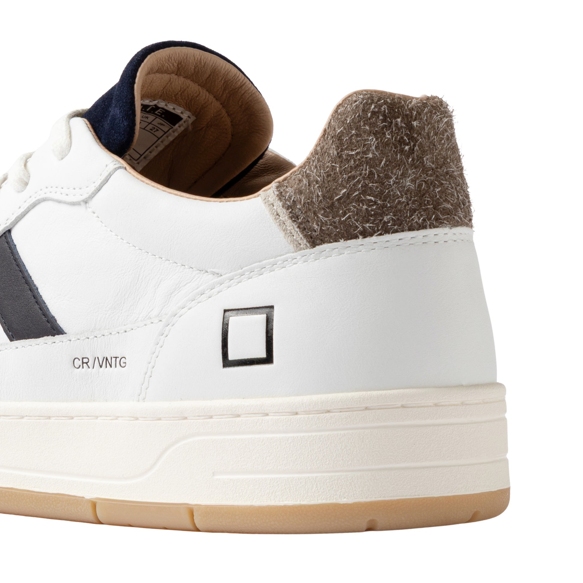 D.A.T.E. Court 2.0 Vintage White Brown C2-VN-WN sneaker uomo bianca e marrone 