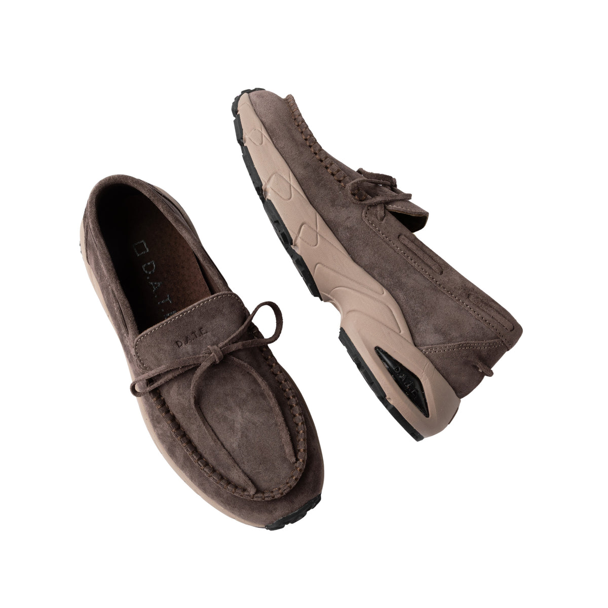 D.A.T.E. Moka Suede Brown MK-SD-BR mocassino sneaker donna in camoscio marrone 