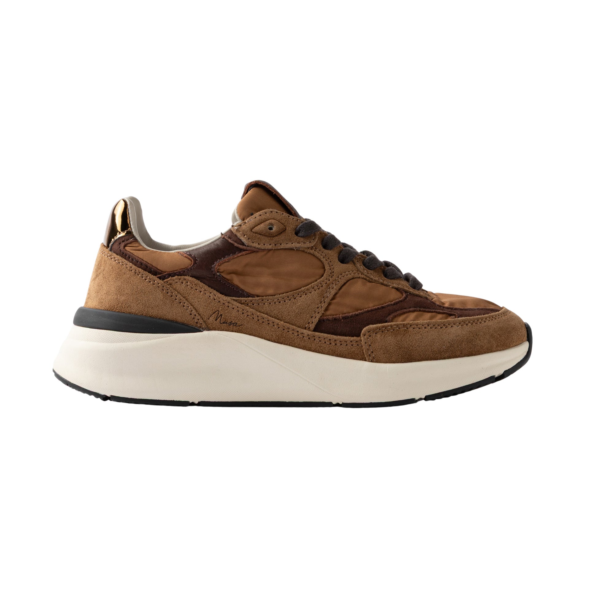 D.A.T.E. Musa Classic Cuoio MS-CL-CU sneaker donna in camoscio marrone 