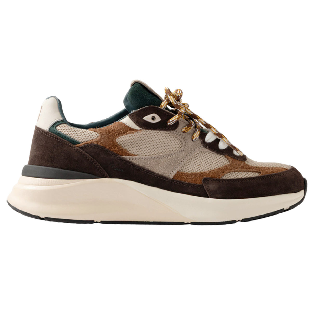 D.A.T.E. Musa Colored Taupe MS-CO-TA sneaker uomo in pelle e camoscio taupe 