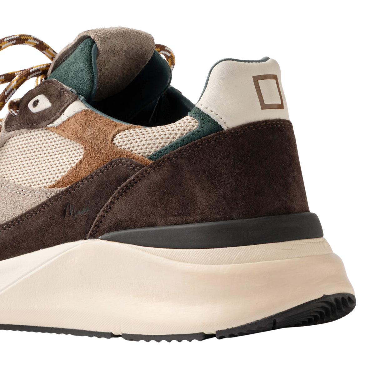 D.A.T.E. Musa Colored Taupe MS-CO-TA sneaker uomo in pelle e camoscio taupe 