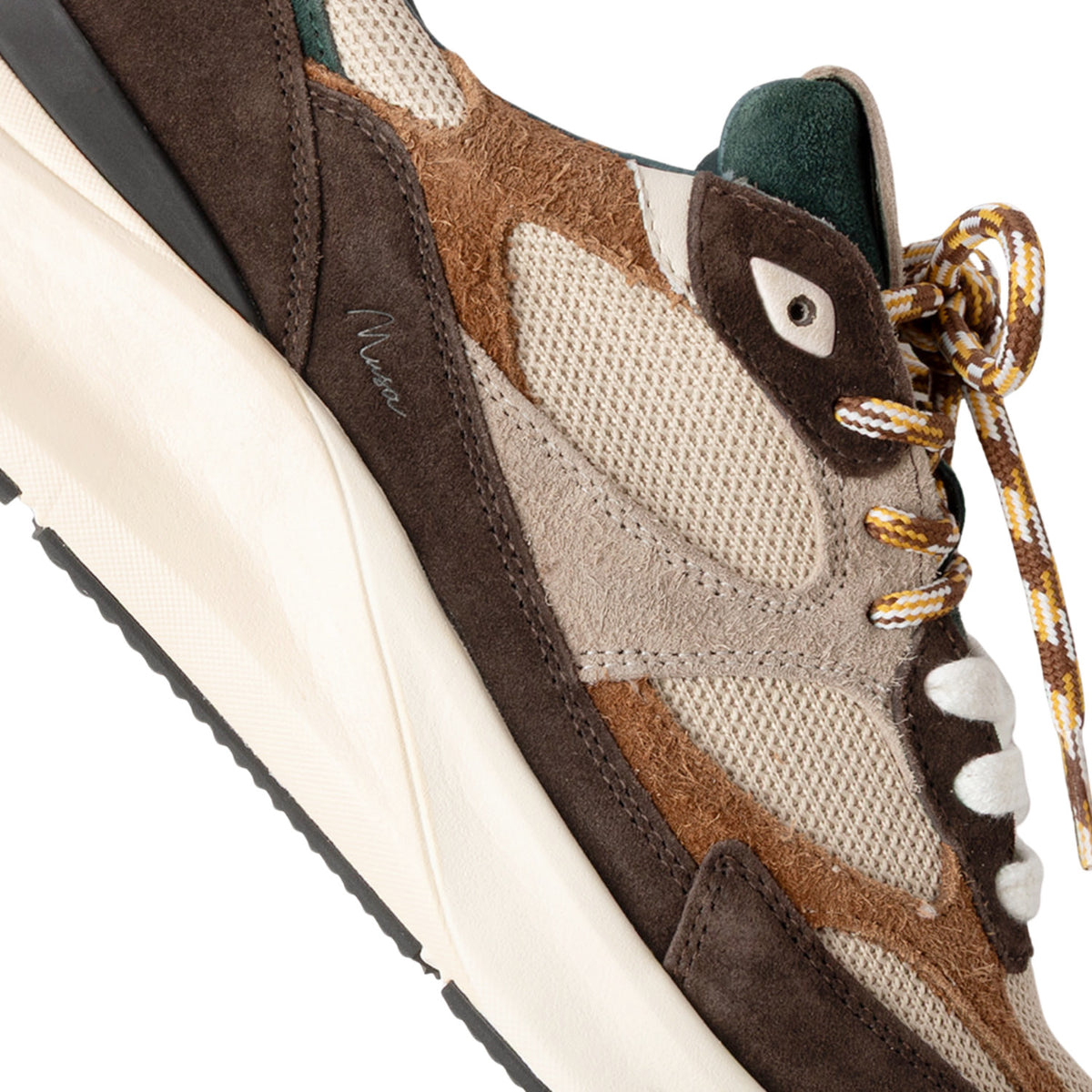 D.A.T.E. Musa Colored Taupe MS-CO-TA sneaker uomo in pelle e camoscio taupe 