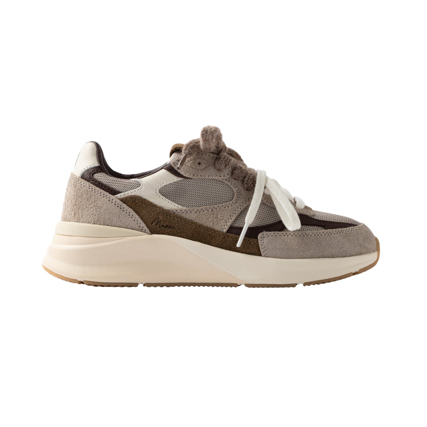 D.A.T.E. Musa Mono Taupe MS-MN-TA sneaker donna in camoscio taupe 