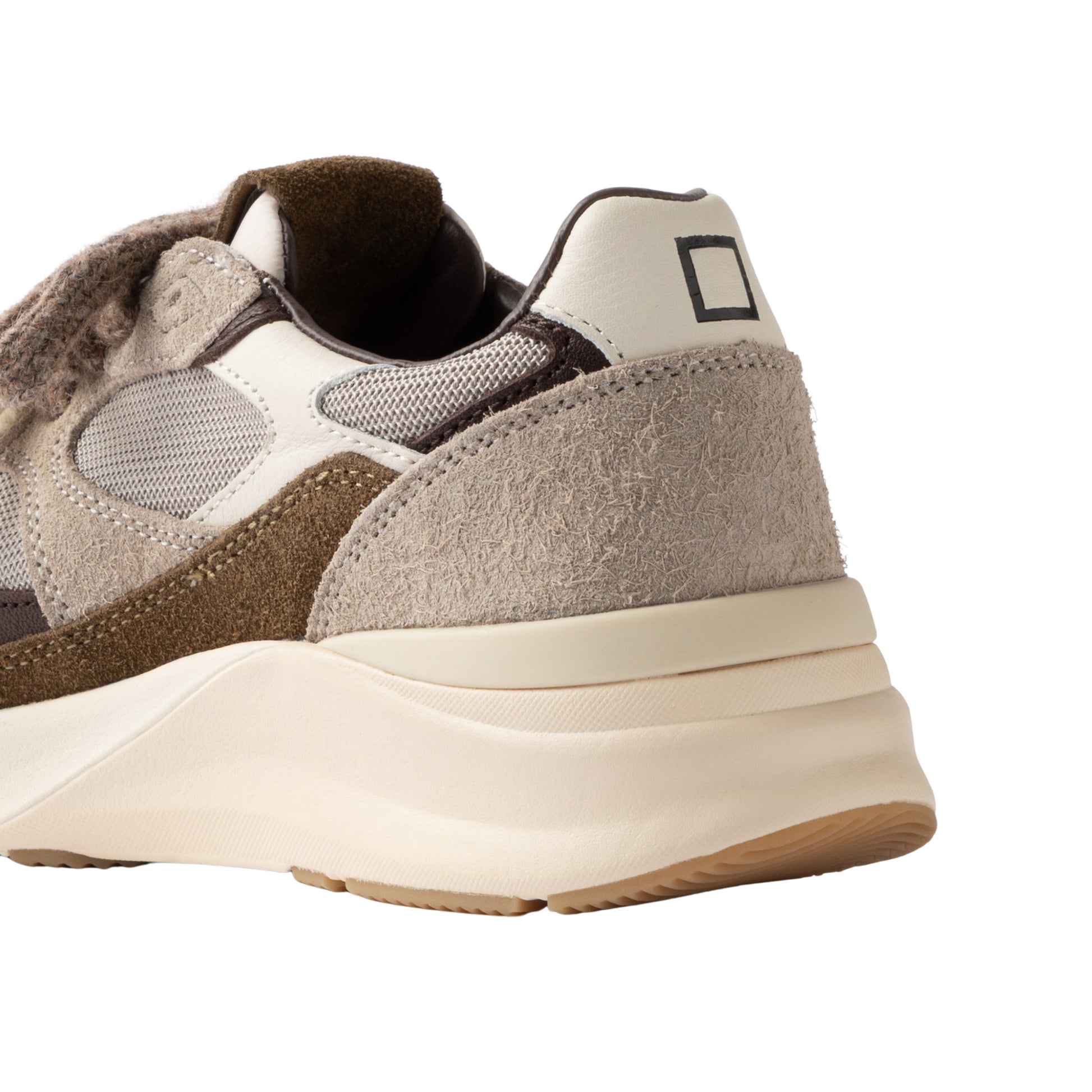D.A.T.E. Musa Mono Taupe MS-MN-TA sneaker donna in camoscio taupe 
