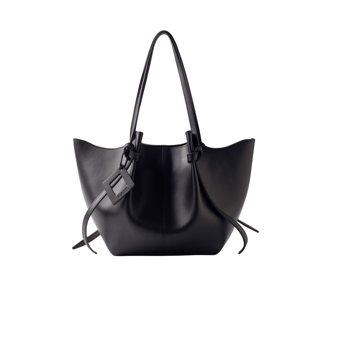 D.A.T.E. Nina Leather Black B451-NI-LE-BK borsa shopper donna in pelle nera 