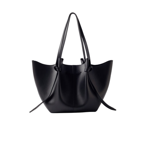 D.A.T.E. Nina Leather Black B451-NI-LE-BK borsa shopper donna in pelle nera 