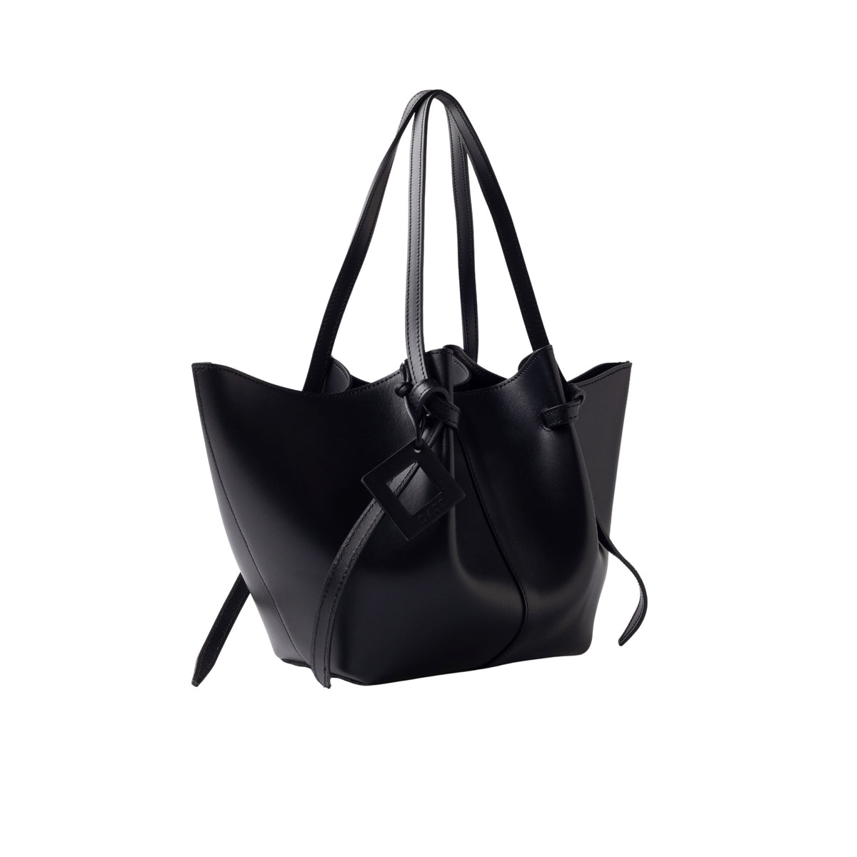 D.A.T.E. Nina Leather Black B451-NI-LE-BK borsa shopper donna in pelle nera 