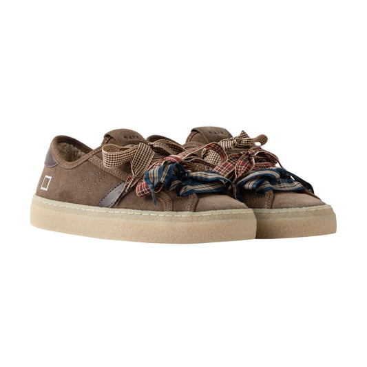 D.A.T.E. Tender Suede Taupe TE-SD-TA sneaker donna in camoscio taupe 