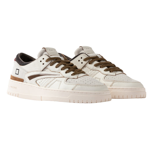 D.A.T.E. Torneo Colored White Anthracite TO-CO-HT sneaker uomo bianca beige e antracite 