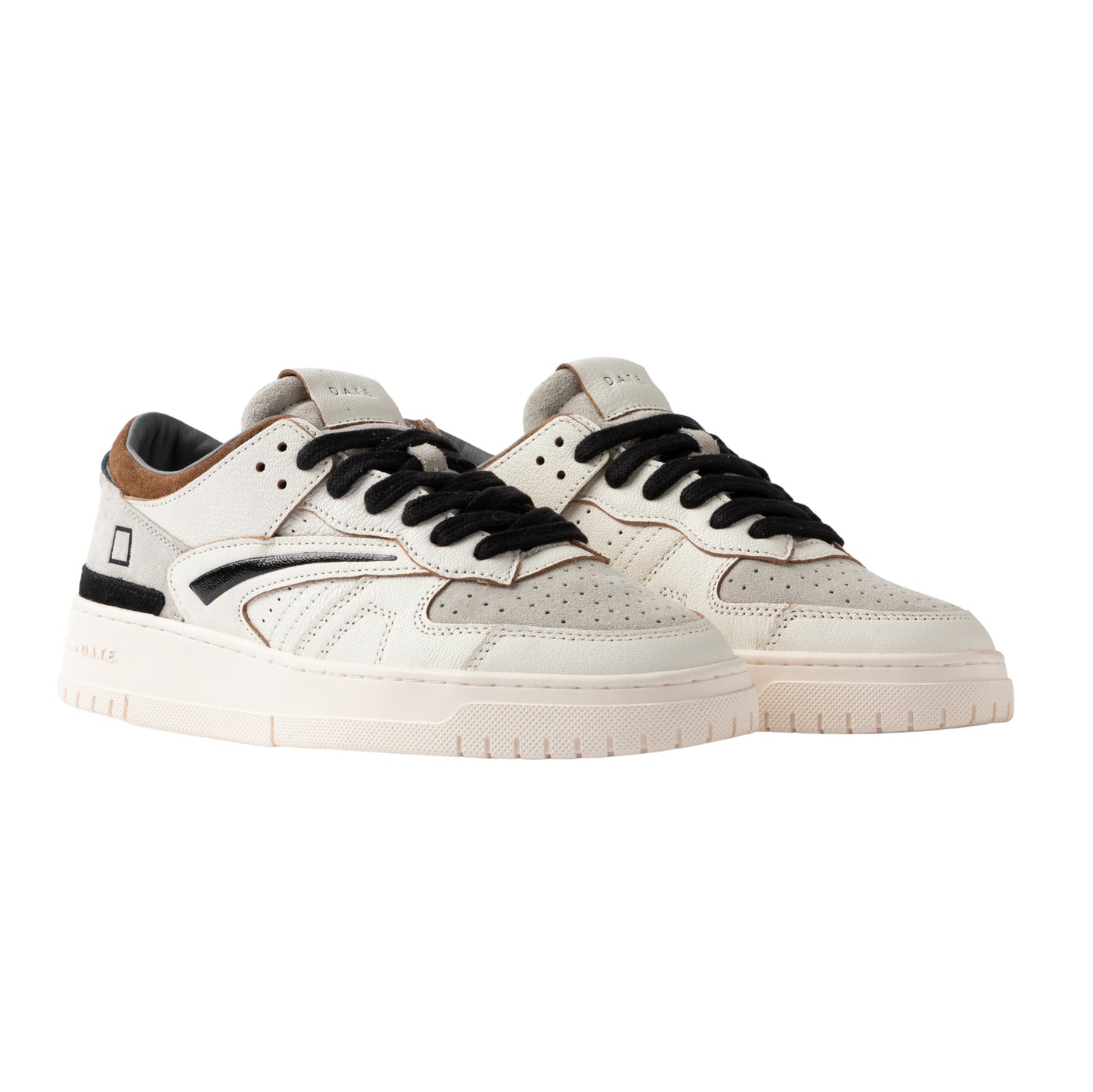 D.A.T.E. Torneo Colored White Cuoio TO-CO-WI sneaker uomo bianca grigia e cuoio 