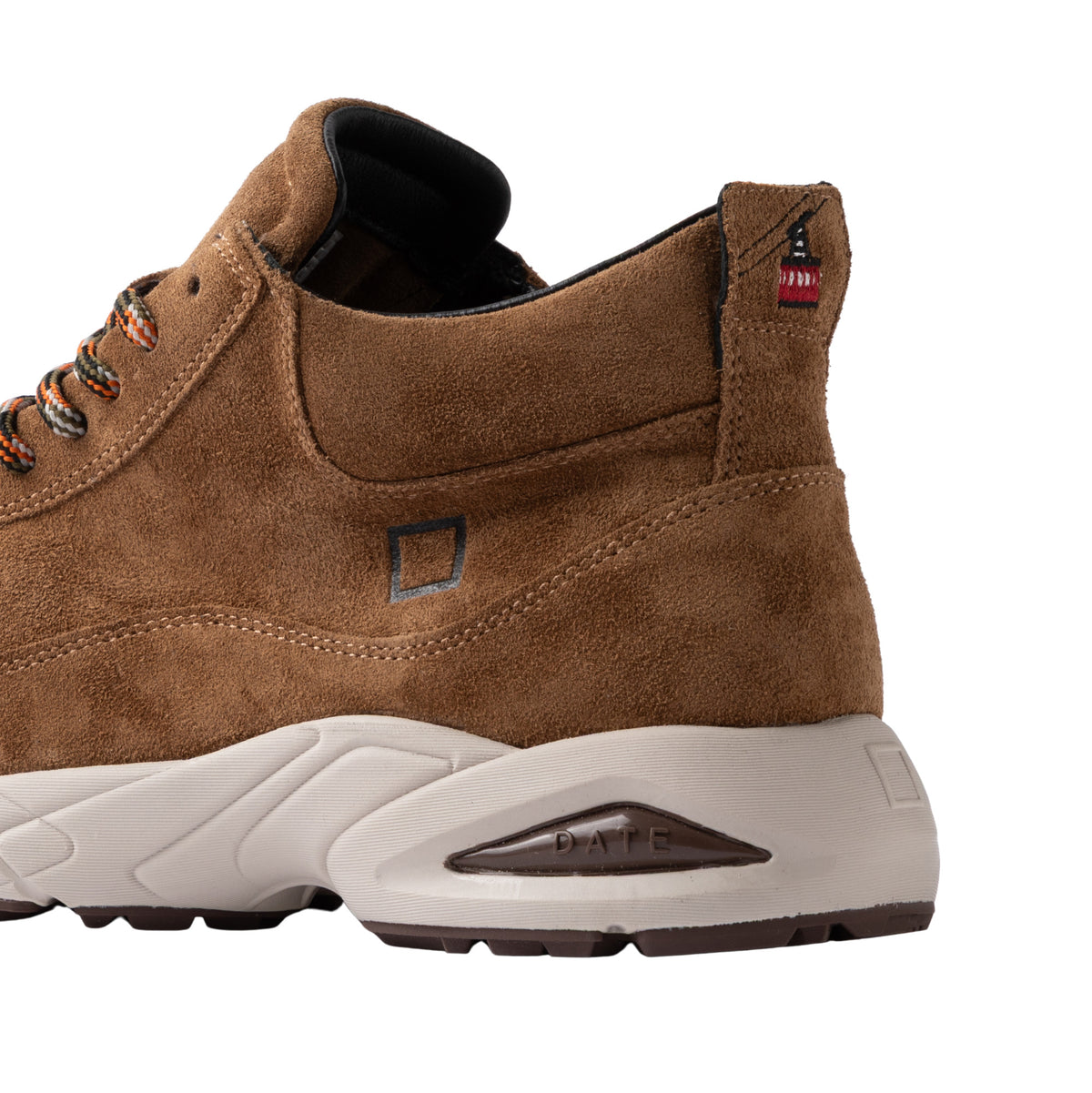 D.A.T.E. Zeno Suede Cuoio ZN-SD-CU sneaker uomo alta in camoscio marrone 