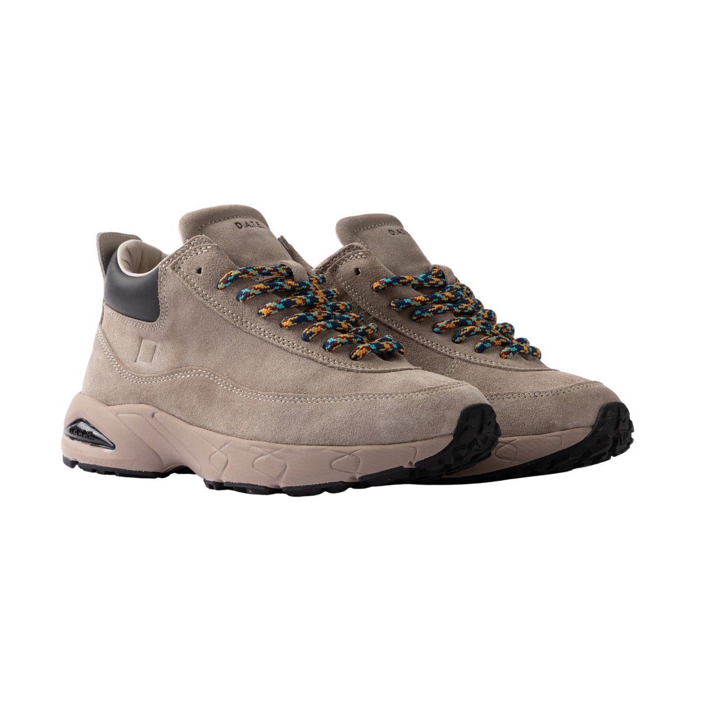 D.A.T.E. Zeno Suede Taupe ZN-SD-TA sneaker donna alta in camoscio taupe 