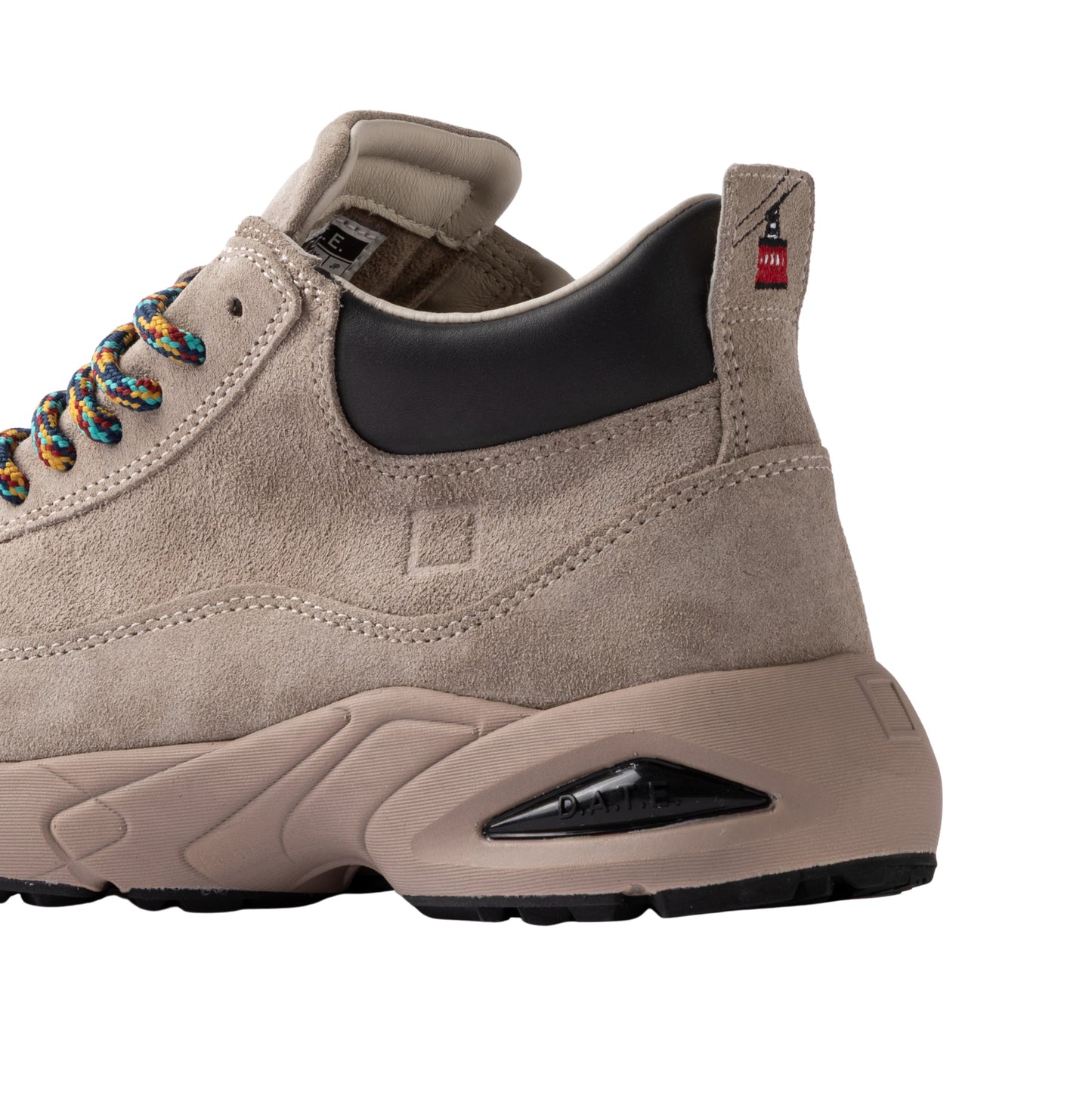 D.A.T.E. Zeno Suede Taupe ZN-SD-TA sneaker donna alta in camoscio taupe 